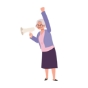 پیش‌نمایش فایل elderly-woman-leading-passionate-protest-with-megaphone-9672315 از پک زن سالمند درباره مسائل مالی