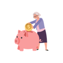 پیش‌نمایش فایل happy-elderly-woman-collecting-money-in-piggy-bank-9672307 از پک زن سالمند درباره مسائل مالی