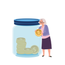 پیش‌نمایش فایل money-collection-and-financial-planning-9672327 از پک زن سالمند درباره مسائل مالی