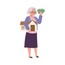 پیش‌نمایش فایل retirement-and-financial-security-9672333 از پک زن سالمند درباره مسائل مالی