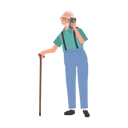 پیش‌نمایش فایل aged-man-using-talking-on-smartphone-9673459 از پک مرد سالمند