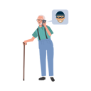 پیش‌نمایش فایل deceptive-scammer-tryo-to-tricks-elderly-man-online-scammers-trickery-9673417 از پک مرد سالمند