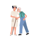 پیش‌نمایش فایل elderly-grandfather-walking-assistance-by-happy-female-nurse-in-uniform-9673427 از پک مرد سالمند
