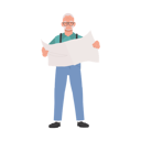 پیش‌نمایش فایل elderly-man-reading-newspaper-9673444 از پک مرد سالمند