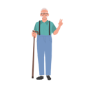 پیش‌نمایش فایل happy-senior-man-showing-peace-sign-9673433 از پک مرد سالمند