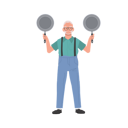 پیش‌نمایش فایل senior-man-with-cooking-skill-9673435 از پک مرد سالمند