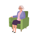 پیش‌نمایش فایل calm-aging-woman-lounging-comfortably-on-couch-9672183 از پک زن سالمند