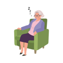 پیش‌نمایش فایل elderly-woman-sleeping-on-cozy-couch-at-home-9672172 از پک زن سالمند