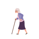 پیش‌نمایش فایل elderly-woman-walking-with-cane-stick-9672168 از پک زن سالمند