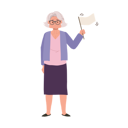 پیش‌نمایش فایل emotional-elderly-woman-with-white-flag-in-retirement-9672188 از پک زن سالمند