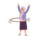 پیش‌نمایش فایل happy-elderly-woman-with-hula-hoop-9672202 از پک زن سالمند