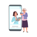 پیش‌نمایش فایل mature-woman-seeking-medical-advice-via-messaging-9672189 از پک زن سالمند