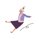 پیش‌نمایش فایل senior-grandmother-slips-outdoors-9672162 از پک زن سالمند