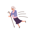 پیش‌نمایش فایل senior-grandmother-slips-outdoors-9672163 از پک زن سالمند