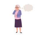 پیش‌نمایش فایل senior-woman-contemplating-with-thought-bubble-9672187 از پک زن سالمند