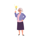 پیش‌نمایش فایل senior-women-have-bright-new-idea-with-light-bulb-9672186 از پک زن سالمند