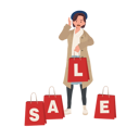پیش‌نمایش فایل woman-doing-shopping-during-autumn-sale-9808264 از پک جشنواره حراج پاییزی