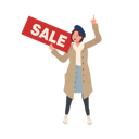 پیش‌نمایش فایل woman-holding-sale-sign-9808267 از پک جشنواره حراج پاییزی