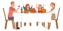 پیش‌نمایش فایل family-thanksgiving-celebration-9884940 از پک روز شکرگزاری