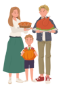 پیش‌نمایش فایل thanksgiving-celebration-with-roasted-turkey-pumpkin-pie-9884928 از پک روز شکرگزاری