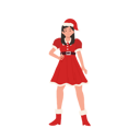 پیش‌نمایش فایل beautiful-girl-in-santa-claus-outfit-9933450 از پک دختر بابانوئل