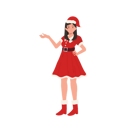 پیش‌نمایش فایل beautiful-girl-in-santa-claus-outfit-9933454 از پک دختر بابانوئل