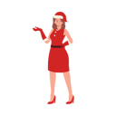 پیش‌نمایش فایل girl-in-santa-claus-outfit-showing-something-left-9933483 از پک دختر بابانوئل