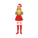 پیش‌نمایش فایل young-girl-holding-christmas-gift-9933476 از پک دختر بابانوئل