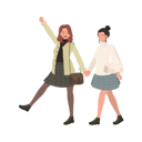 پیش‌نمایش فایل adorable-teenage-girls-walking-together-9959400 از پک زن شیک پوش بانمک