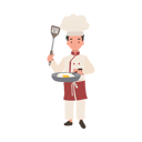 پیش‌نمایش فایل child-chef-prepares-a-delicious-fried-egg-10085364 از پک پسر سرآشپز کوچک