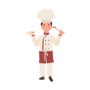 پیش‌نمایش فایل cute-kid-chef-enjoying-sushi-with-chopsticks-10085367 از پک پسر سرآشپز کوچک