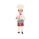 پیش‌نمایش فایل cute-little-chef-with-apron-and-mixing-bowl-10085327 از پک پسر سرآشپز کوچک