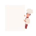 پیش‌نمایش فایل kid-chef-pointing-at-billboard-10085357 از پک پسر سرآشپز کوچک