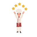 پیش‌نمایش فایل kid-chef-with-5-stars-rating-10085362 از پک پسر سرآشپز کوچک
