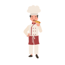 پیش‌نمایش فایل young-chef-enjoying-tasty-hot-dog-10085338 از پک پسر سرآشپز کوچک