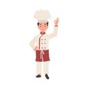 پیش‌نمایش فایل young-chef-showing-ok-sign-10085341 از پک پسر سرآشپز کوچک