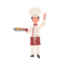 پیش‌نمایش فایل young-chef-showing-ok-sign-10085343 از پک پسر سرآشپز کوچک
