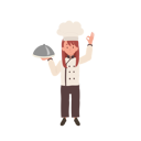 پیش‌نمایش فایل adorable-child-chef-in-chef-hat-doing-ok-hand-sign-10085167 از پک دختر سرآشپز کوچک