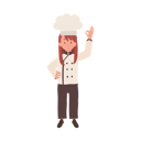 پیش‌نمایش فایل happy-chef-doing-ok-hand-sign-10085132 از پک دختر سرآشپز کوچک
