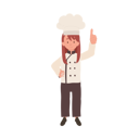 پیش‌نمایش فایل happy-kid-chef-giving-approval-sign-10085130 از پک دختر سرآشپز کوچک
