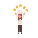 پیش‌نمایش فایل kid-chef-with-5-stars-10085153 از پک دختر سرآشپز کوچک