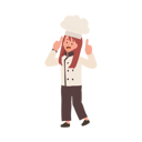 پیش‌نمایش فایل kid-chef-with-thumbs-up-gesture-10085131 از پک دختر سرآشپز کوچک