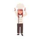 پیش‌نمایش فایل young-kid-chef-in-chef-hat-10085151 از پک دختر سرآشپز کوچک