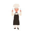 پیش‌نمایش فایل adorable-child-chef-holding-fork-and-knife-10085199 از پک پسر سرآشپز کوچک