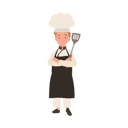 پیش‌نمایش فایل confident-young-kid-chef-with-crossed-arms-and-holding-flipper-10085194 از پک پسر سرآشپز کوچک