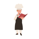 پیش‌نمایش فایل young-chef-reading-cooking-book-10085215 از پک پسر سرآشپز کوچک