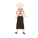 پیش‌نمایش فایل young-chef-with-peace-hand-sign-10085229 از پک پسر سرآشپز کوچک