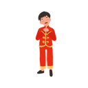پیش‌نمایش فایل boy-in-chinese-traditional-dress-giving-salute-10250132 از پک پسر با لباس سنتی چینی