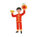 پیش‌نمایش فایل boy-in-chinese-traditional-dress-holding-chinese-sweet-and-orange-in-both-hands-10250137 از پک پسر با لباس سنتی چینی