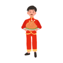 پیش‌نمایش فایل boy-in-chinese-traditional-dress-holding-meat-plate-10250165 از پک پسر با لباس سنتی چینی